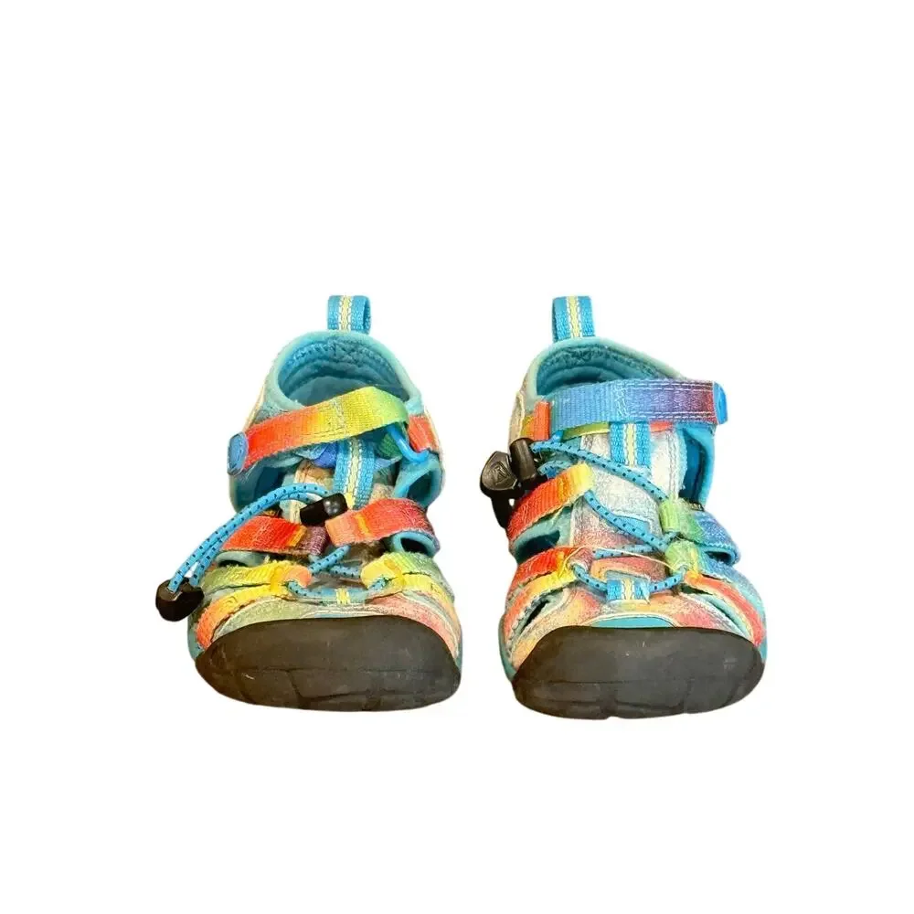 KEEN Kids Seacamp II CNX Waterproof Water Sandals Size 11 Kids‎ Vivid Tie-Dye
